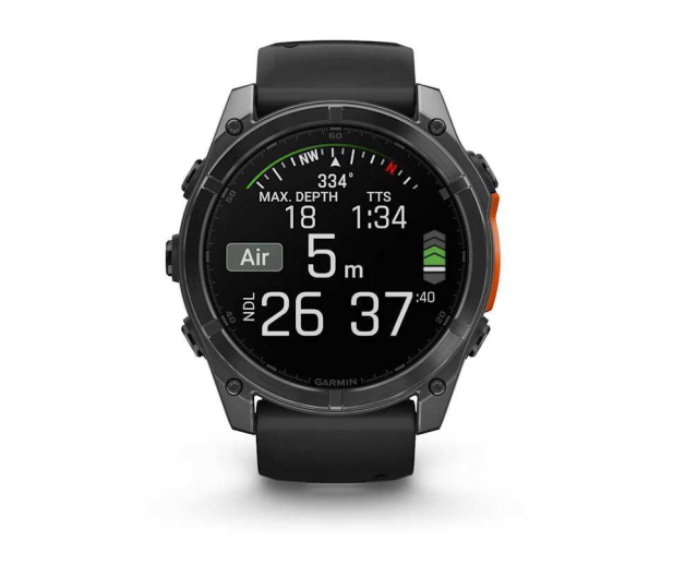 Garmin fenix 8 AMOLED 51mm łupkowoszary z czarnym paskiem - 1277070 - zdjęcie 7
